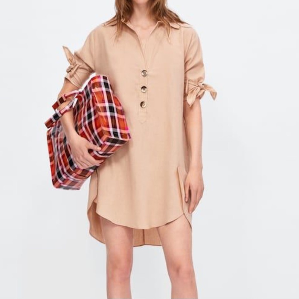 Robert Louis‎ Dress Shirt linen cotton collar V-neck